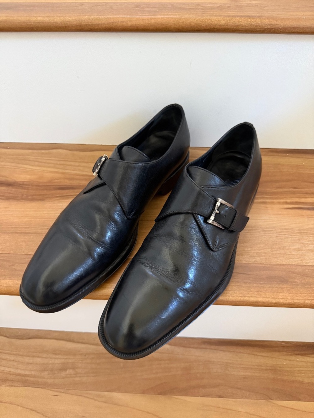 Ferragamo Black Leather